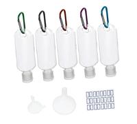 SAFIGLE Botella de Viaje 50Ml Contenedor de Plástico Gancho Botellas Portátiles a Prueba de Fugas para Personal para y Actividades al Aire de 8