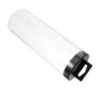 SAFIGLE Botella Portátil de Almacenamiento para 3 Balones de Tenis, Soporte Transparente de PVC Ligero Tapa Negra para Guardar en Bolsa o Coche