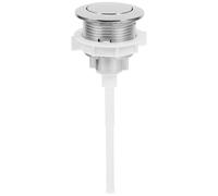 SAFIGLE Botón Pulsador de Inodoro Redondo de Plástico Abs para Tanque de Agua, Diseño Simple y Superficie Lisa, Resistente y Duradero para Baño
