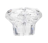 SAFIGLE Botón Pulsador para Tanque de Inodoro Forma de Corazón Plástico Resistente Fácil Instalación Asistente para Descarga de Agua Diseño Decorativo Transparente para Baño