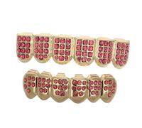 SAFIGLE Brackets De Hip-Hop Forma De Parrillas para Hombres y Mujeres Accesorios De Joyería De Gemas para Eventos De Moda y Fiestas Nocturnas