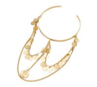 SAFIGLE Brazalete De Brazo De Metal Flecos y Brillo Para Mujeres Elegante y Resistente Accesorio Decorativo Para Ocasiones Especiales