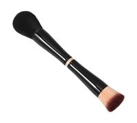 SAFIGLE Brocha para Polvos Sueltos y Base Maquillaje Doble Punta 1 Unidad Tamaño Pequeño Cerdas Suaves para Mujer Uso Profesional Viaje Cosmético