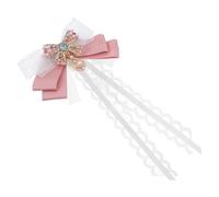 SAFIGLE Broche De Lazo De Encaje Para Niñas Accesorios Lolita Con Gemas De Imitación Para Atuendos De Fiesta y Diario Broche Para Ropa