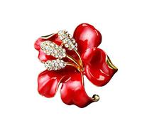 SAFIGLE Broche De Rosa Bonito Broche Alfiler Prendedor Accesorio De Disfraz Decoración Broches Creativos Para Mujer Color Rojo