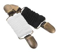 SAFIGLE Broches para Suéter Vintage para Mujer Pinzas Elásticas para Chal en Colores Negro y Juego de 2 Piezas para Sujetar Cárdigans y Bufandas Diseño Retro y Multifuncional