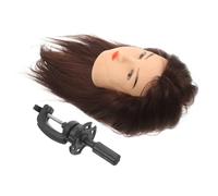 SAFIGLE Cabeza De Maniquí Con Cabello Cabezas De Estilismo Soporte Para Peluquería Práctica De Peinados
