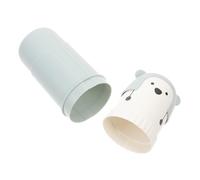 SAFIGLE caja de almacenamiento caso cepillo de para baño Poseedor soporte para pasta de Contenedor de cepillo de portátil el plastico rosa