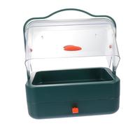 SAFIGLE Caja de Almacenamiento de Cosméticos Diseño y Gran Capacidad Organizador de Maquillaje Color Verde Pavo Real para Casa