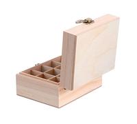 SAFIGLE Caja De Madera para Aceites Esenciales Compartimentos Organizador Aromaterapia Gran Capacidad Estuche Transporte Seguro y Práctico para Botellas Aceite