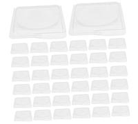 SAFIGLE Caja de Paleta Vacía de 40 Piezas para Maquillaje 59Mm Transparente Personalizable para Bricolaje Mujeres Accesorios de Maquillaje