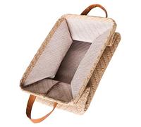 SAFIGLE Cajas De Almacenamiento Para Organizar Cesta De Mimbre Para Mantas Contenedores De Almacenamiento Plegables Cestas De Mimbre Cesta De Estantería Largo Cesto De La Ropa Tela