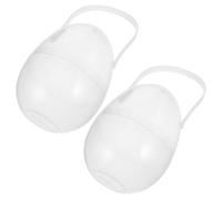 SAFIGLE Cajas de Huevos de Pascua Transparentes de Plástico 2 Piezas Huevera Portátil con Asa Caja Decorativa Rellenable de 15 CM para Dulces y Regalos de Fiesta