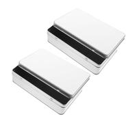 SAFIGLE Cajas De Lata Para Sublimación Cajas De Hierro Latas De Metal Pequeñas Contenedores De Metal Para Manualidades De Obsequio Tapa Para Tartas y