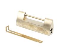 SAFIGLE Candado Retro de Cobre para Caja de Joyería Estilo Chino Antiguo Sólido y Duradero con Llave Cierre Horizontal Decorativo para Armarios y Cofres