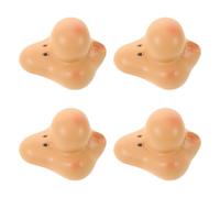 SAFIGLE Caras de Resina para Manualidades 54x61 Mm, 4 Piezas Expresión Facial Detallada, Accesorio para Bricolaje y Decoración Temática de Pascua y San Valentín