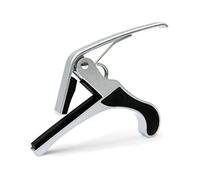 SAFIGLE Cejilla Metálica para Guitarra Acústica y Eléctrica, de Aleación de Zinc Resistente, Color Plateado, Tamaño Compacto 10x6x3 Cm, Adecuado para Cambio Rápido de Tono y Práctica