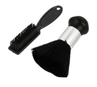 SAFIGLE Cepillo de Peluquería para Cabello y Cuello 2 Unidades Cerdas Suaves para Limpieza Profesional Salón Barbería Uso Doméstico