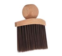 SAFIGLE Cepillo Limpiador De Cabello Cerdas Suaves, Mango De Madera, Tamaño Medio, Para Limpieza Barberías, Uso Profesional Peluquería y Cuidado Del Cuello