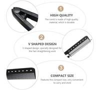 SAFIGLE Cepillo Peine Alisador Profesional de Peluquería Diseño en V y Dientes Protectores para Alisar y Peinar Cabello en Diferentes Texturas