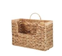 SAFIGLE Cesta de Almacenamiento Colgante Tejida a Mano de Calabaza con Asas Resistentes Tamaño 30X19X10 CM Cesta de Ratán Natural para Organización en Hogar Cocina y Oficina