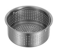 SAFIGLE Cesta Vaporera de Acero Inoxidable con Asa Cesta Redonda para Vaporera de Verduras Accesorio para Ollas Arroceras de Separador de Arroz y Sopa Fácil de Instalar