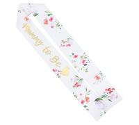 SAFIGLE Cinturón de futura mamá para ser faja baby shower papá será pin accesorios para fotos faja de baby shower para mami futura mamá faja baby shower pavón bandolera vestir cinta