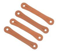 SAFIGLE Clips Antideslizantes para Baquetas de Batería 4 Unidades Anillos de Cuero PU para Control de Dedos Accesorio Auxiliar para Práctica de Batería y Corrección de Color Aleatorio