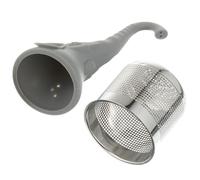 SAFIGLE Colador de Té Forma de Elefante de Acero Inoxidable Infusor de Té de Hojas Pequeño y Práctico para Uso Diario y Viajes Taza Color Gris