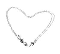 SAFIGLE Collar Con Colgante De Ciencia 2 Piezas - Collar De Doble Hélice De Adn - Colgante Antiguo Con Estructura De Molécula Genética Joyería Química De Metal