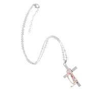 SAFIGLE Collar Con Crucifijo Colgante Con Dijes Médicos Para Mujeres Niñas Doctoras Enfermeras Estudiantes De Medicina Graduación De Cumpleaños Oro Rosa