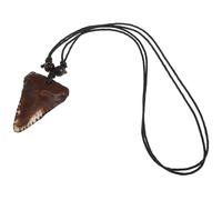 SAFIGLE Collar De Diente De Tiburón Para Hombre Tribal Retro, Resina Natural, Manos Tejidos, Accesorio De Playa Para Hombres, Uso Diario, Longitud Ajustada