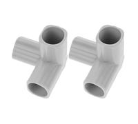 SAFIGLE Conectores de Tubería en Forma de T para Parque Infantil, 2 Piezas de Acero para Cercado Interior de Ñiño, Accesorios Resistentes para Rieles de Guardería, Unión Triple Versátil