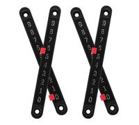 SAFIGLE Contador de Puntuación para Futbolín de Mesa Negro, 4 Piezas de Plástico Uso Manual Versátil, Adecuado para Accesorios de Juegos de Escritorio de Fútbol