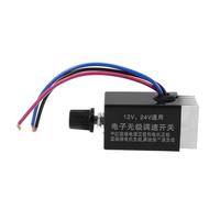 SAFIGLE Controlador de velocidad de motor de CC universal de 12 V y 24 V, regulador electrónico de velocidad para coche, camión, ventilador, calentador, evaporador, descongelador y control de