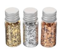 SAFIGLE Copos de Papel Dorado para Uñas Diseño Único, Fácil de Combinar y No se Desvanecen, Adornos para Uñas en Casa o Fiestas, Set de Accesorios Delicados y Elegantes