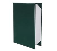 SAFIGLE Cubierta para Diploma Tamaño Carta Verde Oscuro, Funda Protectora Acolchada con Esquinas Satinadas y Página de Unión Plástica, Estuche Multipropósito para Certificados y