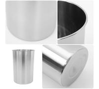 SAFIGLE Cubo de Basura Empotrado para Encimera de Cocina Acero Inoxidable 201 Tamaño Mediano Papelera Metálica de Sobremesa para Residuos Orgánicos Diseño Integrado para Armario y