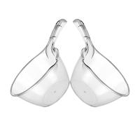 SAFIGLE Cucharones para Agua de Cocina y Baño Reutilizables de Plástico Gris Mango Largo, Juego de 2 Piezas, Cucharones Gruesos para Uso Doméstico y Camping, Pala de Agua Resistente