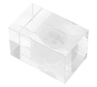 SAFIGLE de en cristal con estructura tridimensional y diseño elegante, cubo decorativo para fisiología y uso en oficina o de hogar