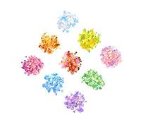 SAFIGLE Decoraciones de Uñas Diy con Lentejuelas y Perlas de Accesorios para Manicura para Creaciones de Uñas Brillantes y Coloridos