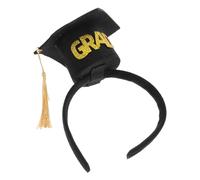 SAFIGLE Diadema Birrete de Graduación y Borlas Mini Diadema para Fiesta de Graduación Aro Pelo para Celebraciones