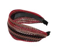 SAFIGLE Diadema Con De Imitación Para Mujer Elegante Para Adultos Con Brillantes Decorativa Elástica Elegante De Tela Ancha Gruesa Y Colorida