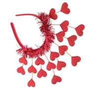 SAFIGLE Diadema de Corazón Roja para Mujer, Accesorio Cabello de San Valentín, Banda Decorativa para Fiesta y Cumpleaños, Diseño Romántico y Duradero