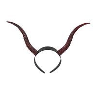 SAFIGLE Diadema de Cuerno Demoníaco para Halloween Aro Pelo de Bruja de Plástico Accesorio de Disfraz de Cosplay para Mujeres Niñas y Adultos Tocado Gótico para Fiesta Temática