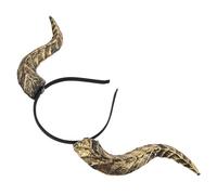 SAFIGLE Diadema de Cuernos Demoníacos Desmontables Vintage Steampunk Tocado Gótico para Halloween Carnaval Cosplay y Fiestas Temáticas Accesorio Versátil y Destacado Color Dorado