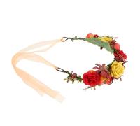 SAFIGLE Diadema de Rosas de Tela Ligera para Novia y Niños, Tocado de Flores Simuladas para Sesiones Fotográficas y Carnaval, Accesorio de Moda Otoño