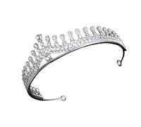 SAFIGLE Diadema de Tiara Exquisita con Gemas de Imitación Hermosa Tocado para Decoración de Corte de Pelo de Mujer para Bodas y Eventos Especiales