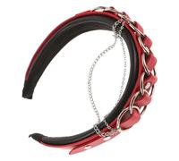 SAFIGLE Diadema Gótica Para Mujer Con Aro Decorativo Antideslizante Accesorio De Moda Punk Para Fiestas De Fantasía Cosplay Tocado Gótico Con Cadena y Cruz Para Eventos Oscuros