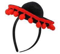 SAFIGLE Diadema Mexicana Estilo Bohemio Diadema Pompones Para Fiestas De Carnaval Tocado Mexicano Para Eventos Temáticos